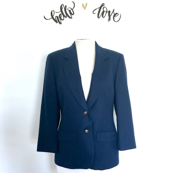 Matching Pendleton Navy Wool Pant Suit Size 8 - Picture 2 of 8